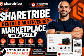 build sharetribe rental and multivendor marketplace website as sharetribe expert