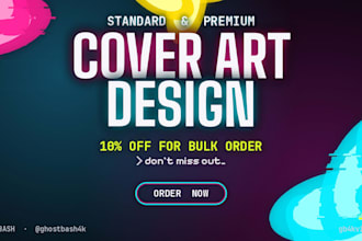 create custom music album cover artwork, single cover art or mixtape cover art