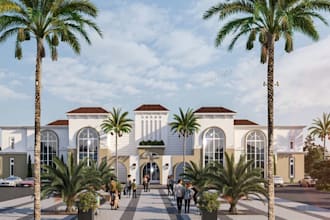 remotely luxury villa housing,neo classical design, mediterranean building style