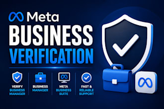 help with meta business verification, business manager and meta business suite