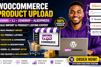 upload woocommerce products via dsers cj zendrop aliexpress bulk import