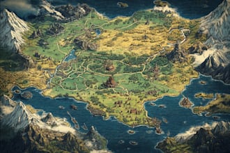 design your fantasy map for , novels and games