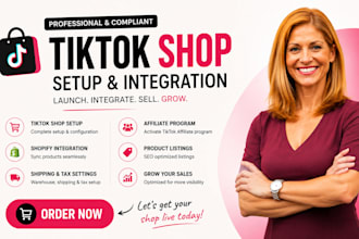 setup tiktok shop integrate shopify store and be your tiktok shop manager