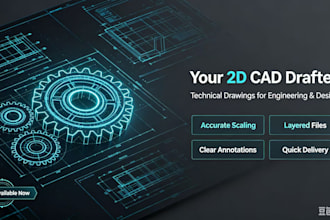 draw 2d cad floor plans from PDF or sketch