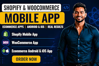 shopify mobile app woocommerce app ecommerce android ios app