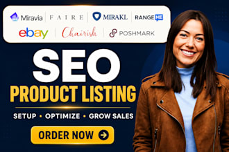 setup miravia faire mirakl rangeme ebay chairish seo product listing poshmark