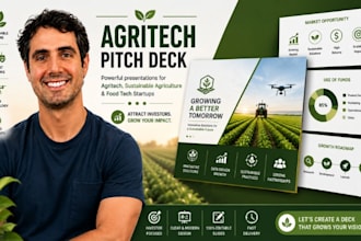 create agritech deck, sustainable agriculture pitch deck, food tech investor