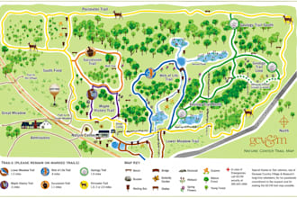 design hiking map, trail map, park map and outdoor adventure tourism map