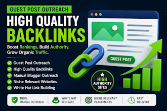 do guest post outreach and build high quality backlinks