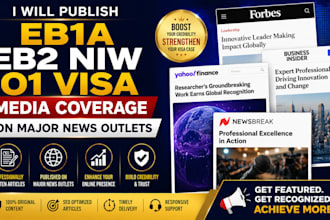 publish eb1a eb2 niw o1 visa media coverage on major news outlets