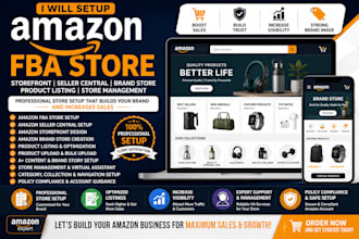 amazon fba store amazon storefront seller central brand store product listing