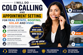 do cold calling and appointment setting for real estate roofing solar and hvac