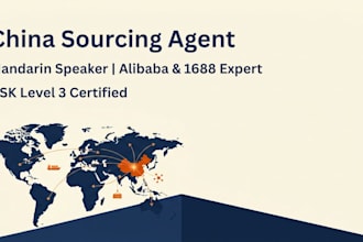 be your china sourcing agent for alibaba and 1688