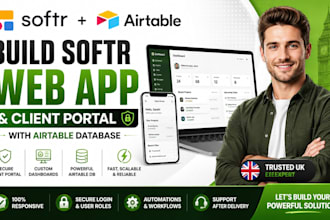 build softr web app and client portal with airtable database
