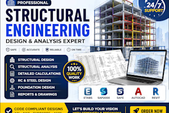 provide structural engineering calculations and design for buildings