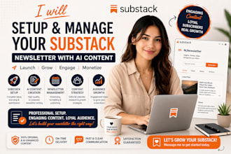 set up substack manage substack newsletter with ai video content