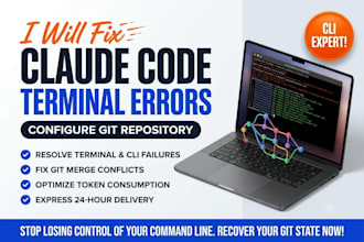 fix claude code terminal errors and configure git repository