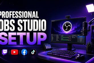 set up obs studio for twitch youtube tiktok facebook and whatnot