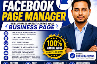 be facebook page manager and content creator
