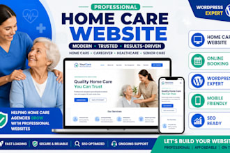 home care website caregiver website healthcare website senior care wordpress