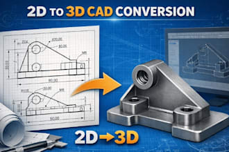 convert PDF, sketch or image to solid edge 3d model