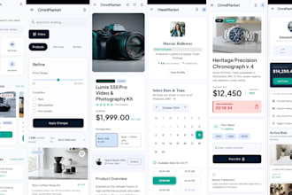 build multi vendor marketplace app, service marketplace and auction system