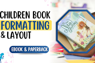professionally format and layout your children picture book for amazon KDP