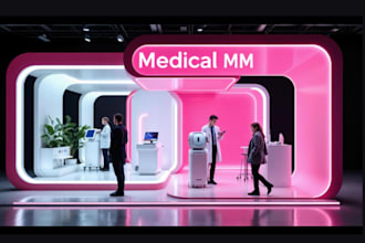 trade booth design exhibition stand backdrop design kiosk stall tent design pop