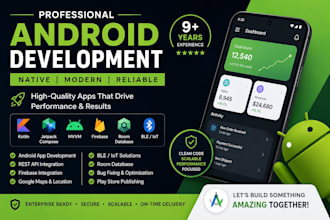 develop a native android, ios app in kotlin with kmp