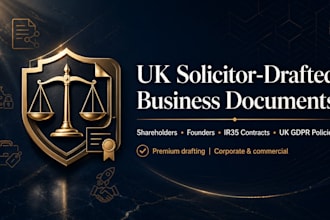 draft an ir35 compliant UK service or consultancy agreement