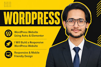 create a modern responsive wordpress website using astra elementor
