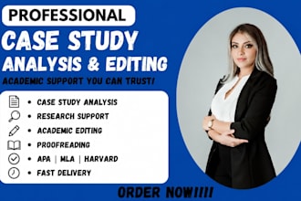 provide case study analysis research apa mla harvard editing