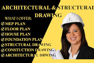 design architectural floor plans and structural mep engineering drawings