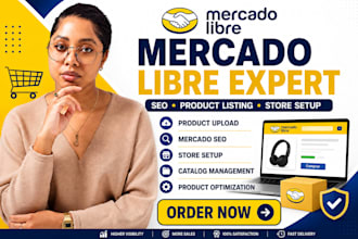 optimize mercado libre product listing SEO product upload store setup mercado