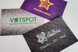 design a clean modern business card for your brand or company