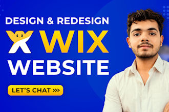 build wix website, wix website redesign, or wix business website