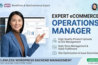 be your woocommerce and wordpress ecommerce operations manager