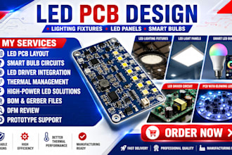 do led pcb design for lighting fixtures, light panels and smart bulbs