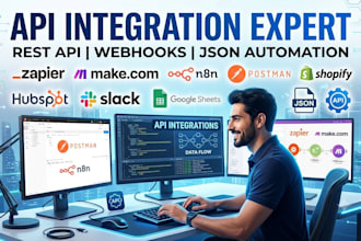 build custom API integration webhooks and ai automation