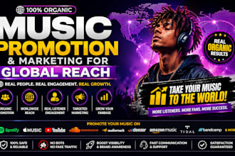 do organic music promotion and marketing for global reach