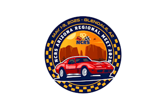 design awesome corvette car show logo