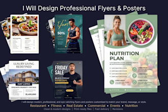 do modern flyers and posters