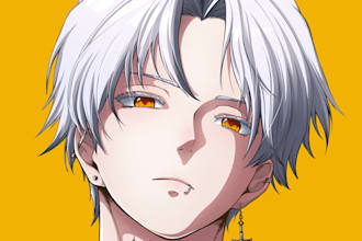 draw an anime profile picture or original character pfp