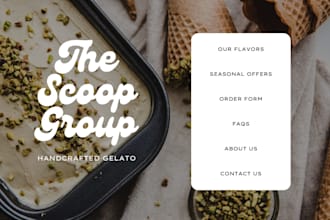 design restaurant food cafe website