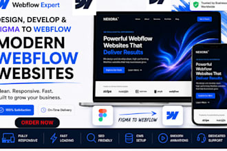 webflow developer figma to webflow design webflow template