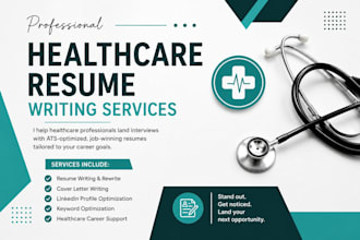 ats healthcare resume writing nursing resume,  CV, cover letter, linkedin