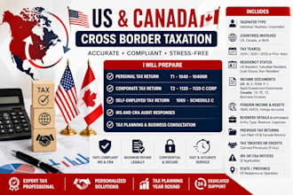 prepare cross border tax return filing US and canada for