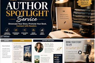 create a professional author spotlight for your book promotion