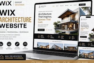 design redesign wix architect business website architecture portfolio website