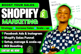 be your shopify marketing expert, setup, fix shopify ads, boost shopify sales